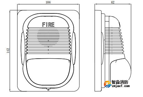 海灣GST-HX-M8503火災(zāi)聲光警報(bào)器 海灣GST-HX-M8503火災(zāi)聲光警報(bào)器